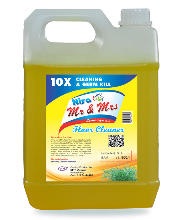 Floor Cleaner – Lemongrass (5 L) by Nira India